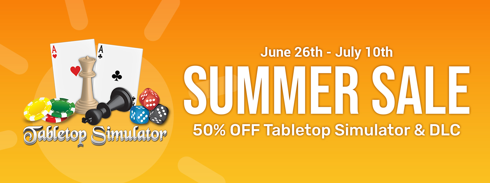 Steam Summer Sale - Tabletop Simulator & All DLCs 50% OFF